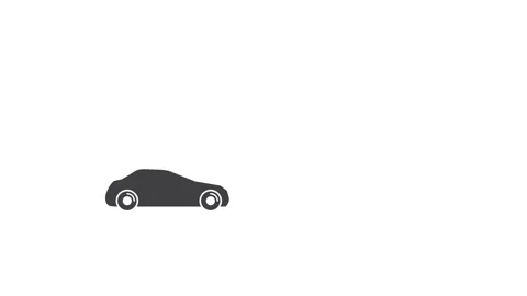 Broken car on road and tow truck arriving for assistance, flat design animation Stock Footage 333653636