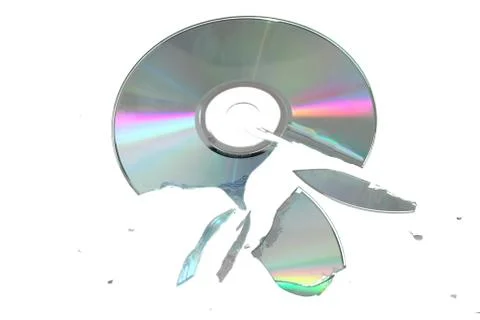 Broken cd Stock Photos