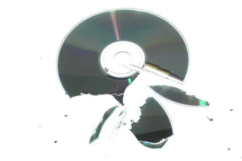 Broken cd Stock Photos