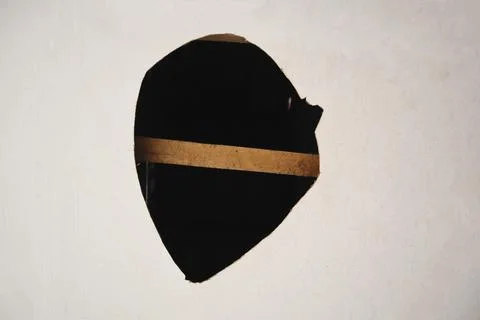 Broken ceiling in the school Foto stock