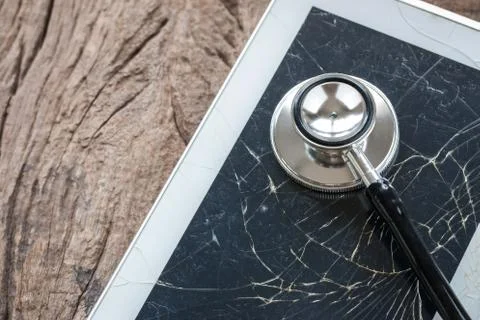 Broken cell check up Stock Photos