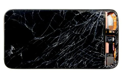 Broken cell phone Fotos de archivo