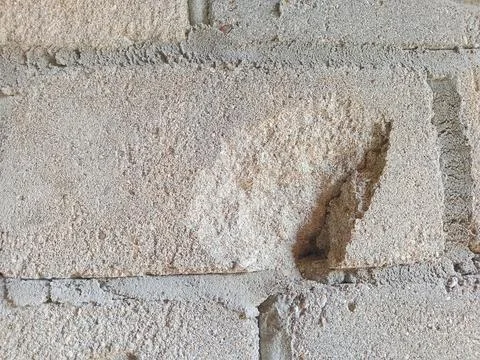 Broken cement bricks Stock Photos