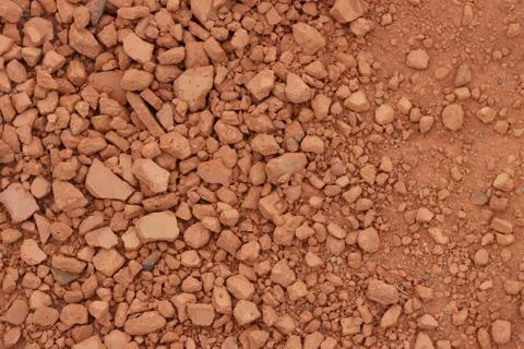 Broken ceramic brick Stock Photos