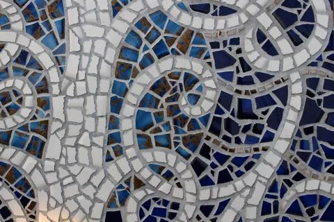 Broken ceramic plate background Stock Photos