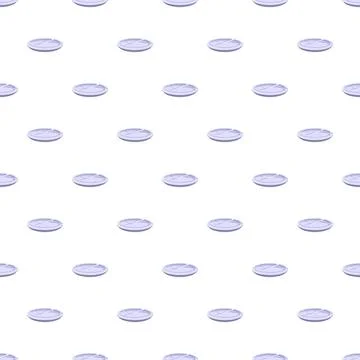 Broken ceramic plate seamless pattern on white background Stockillustratie