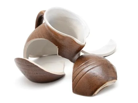 Broken ceramics Stock Photos