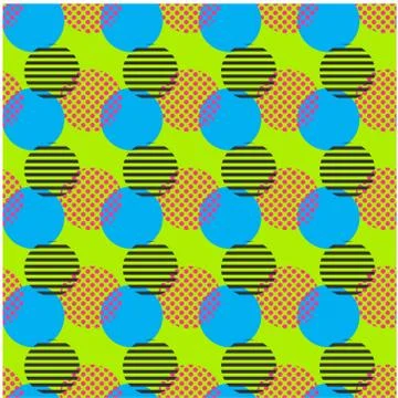 Broken chain circle seamless pattern Illustrazione stock