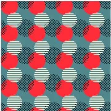 Broken chain circle seamless pattern Illustrazione stock