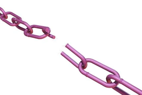 Broken chain Stock Illustration
