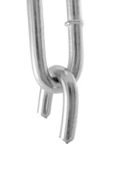 Broken chain isolated Stock Photos