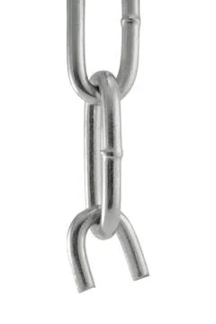 Broken chain isolated Stock-Fotos