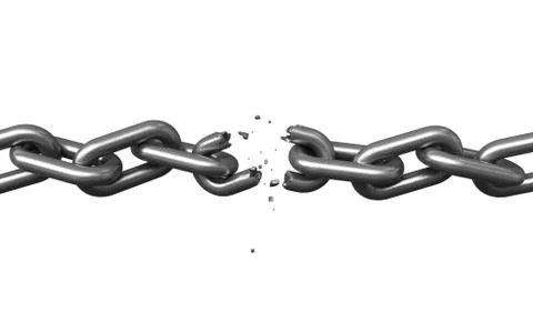 Broken chains Stock Illustration