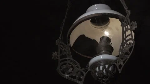 Broken chandelier Stock Footage 130964782