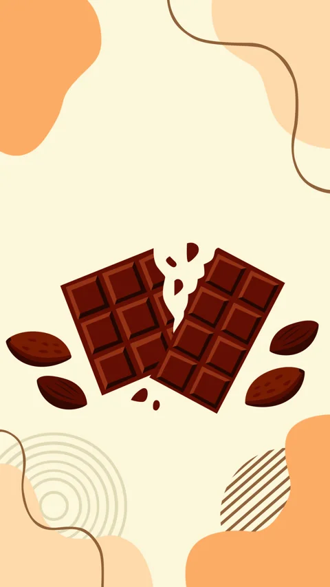 Broken Chocolate Bar with Cocoa Beans Sweet Dessert Background Animation Stock-Footage 336477575