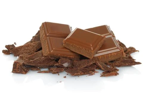 Broken chocolate bar. Stock Photos