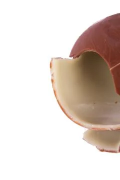 Broken Chocolate Egg Stock Photos