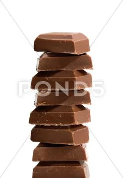 Broken chocolate Stock Photos