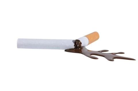 Broken cigaret Stock Photos