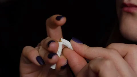 Broken cigarette Stock Footage 170326319