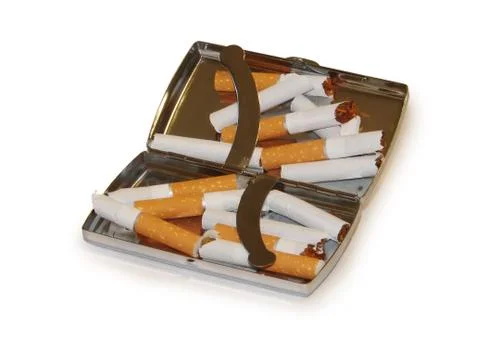 Broken cigarette Stock Photos