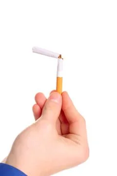 Broken cigarette Stock Photos