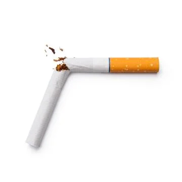 Broken cigarettes Stock Photos