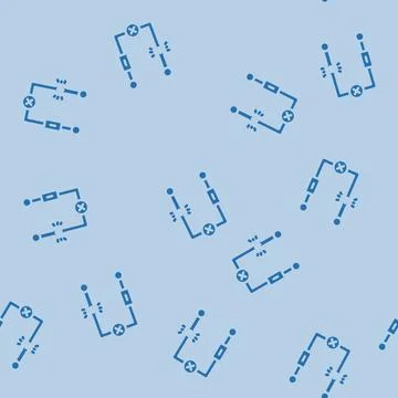 Broken circuit path icon glyph vector seamless pattern Stock Illustration