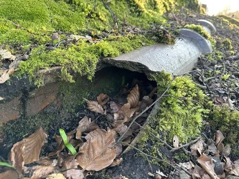 Broken clay pipe Stock Photos