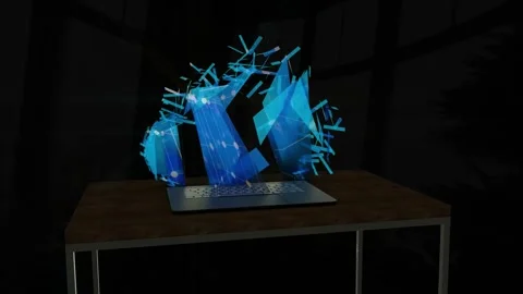 Broken Cloud Connection Computing Technology Animated Video 4K Stock Footage 305879535