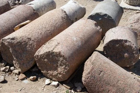 Broken columns Stock Photos