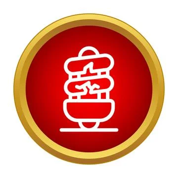 Broken compact fluorescent bulb icon losing energy Stock Illustration