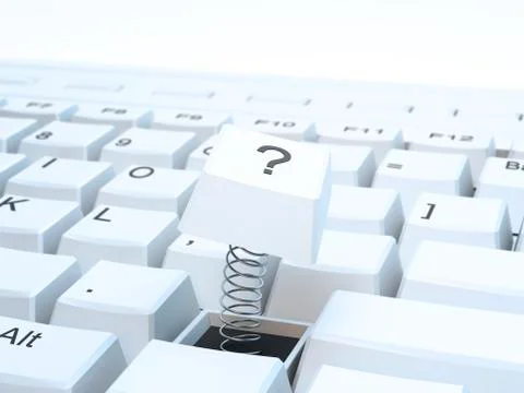 Broken computer keyboard, artwork イラスト素材