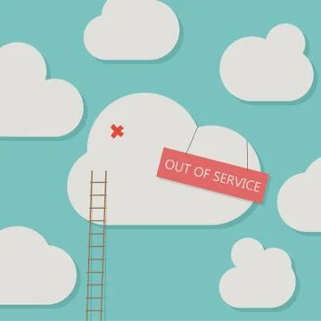 Broken could Stock Illustration