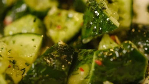 Broken cucumbers 01 库存影片 159064886