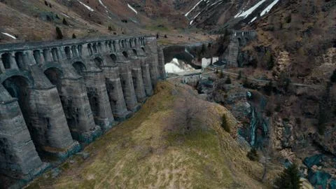 Broken dam Stock Photos