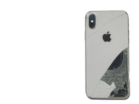 Broken Damaged iPhone X Stock Photos