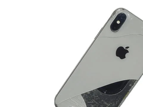 Broken Damaged iPhone X Stock Photos