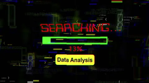 Broken data analysis glitch effect Stock Footage 223761317