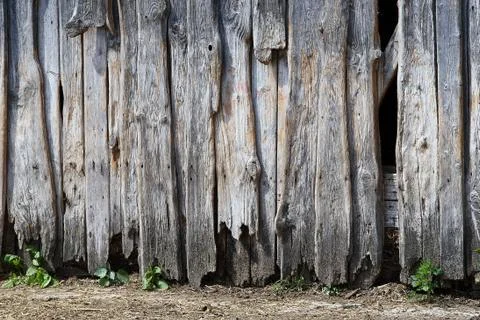 Broken decayed defect desolate ruin wall wooden Stock Photos