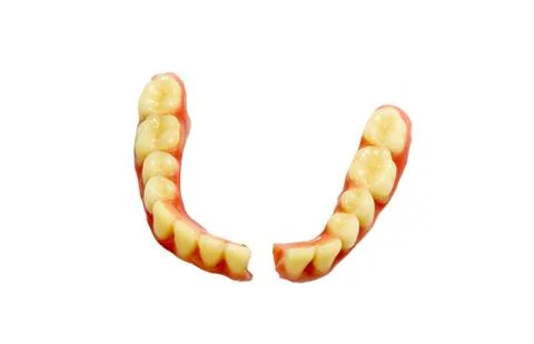 Broken denture Stock Photos