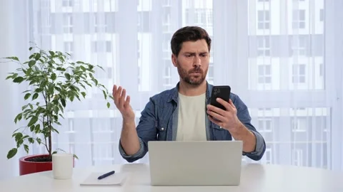 Broken device need repair, slow internet no connection network to wi-fi. Video stock 230906917