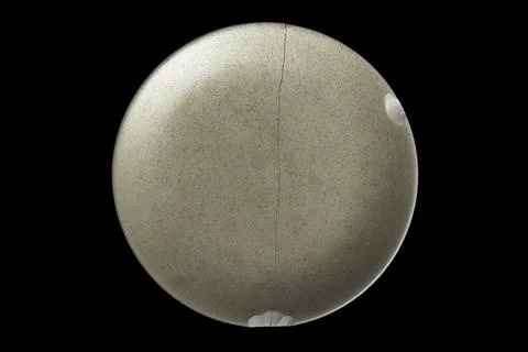 A broken dish on a black background Stock Photos