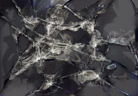 Broken display screen Stock Photos