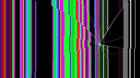 Broken Display vector, Error screen with Cracks, Damaged Screen Overlay, cr.. Stock Illustration