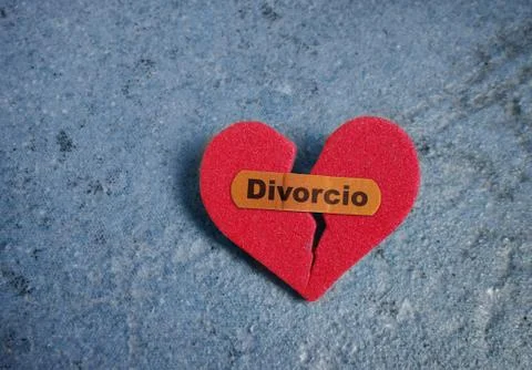 Broken divorcio heart Stock Photos