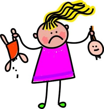 Broken Doll Stock-Illustration