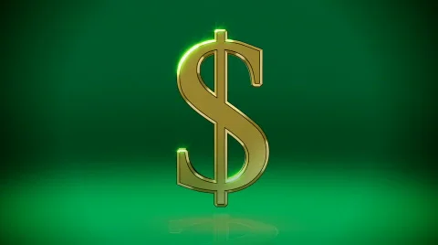 Broken dollar Stock Footage 316040