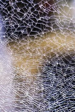 Broken double glass Stock Photos