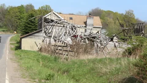 Broken down barn Stock Footage 10920021